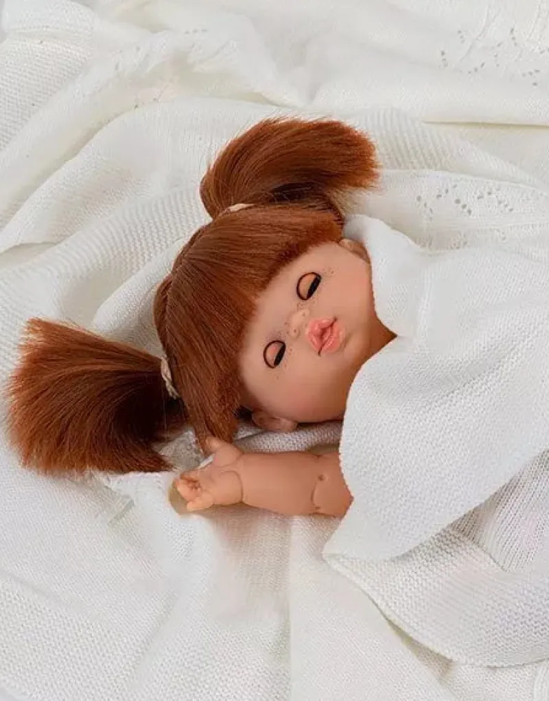 Baby Doll With Sleeping Eyes (13") - Raphaelle With Dress>Minikane Fashion