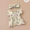 Doll Clothing | Daisy Dress & Headband in Cotton - Daisies>Minikane New