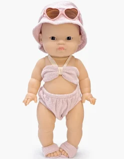 Doll Clothing | Emile & Ida, Ursula 3-piece Swimsuit in Terrycloth - Petal></noscript>Minikane Online