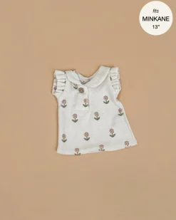 Doll Clothing | Emile & Ida, Emilia Dress in Soft Terrycloth - Flower>Minikane New