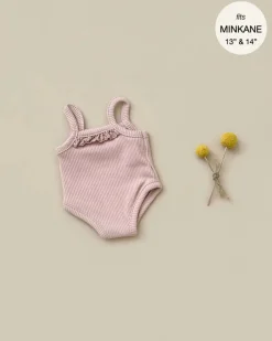 Doll Clothing | Les P'tits Basique, Jumpsuit in Ribbed Cotton - Petal>Minikane Best