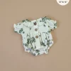 Doll Clothing | Leonore Ruffled Romper in Cotton Gauze - Mistletoe>Minikane Hot