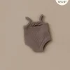 Doll Clothing | Les P'tits Basiques, Jumpsuit in Ribbed Cotton - Cocoa>Minikane Discount