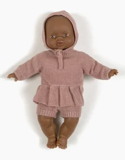 Doll Clothing | Élie Knit Bonnet - Tea Pink></noscript>Minikane Clearance