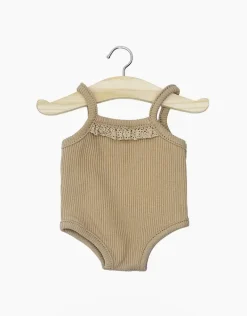 Doll Clothing | Les P'tits Basiques, Jumpsuit in Ribbed Cotton - Cocoa>Minikane Discount