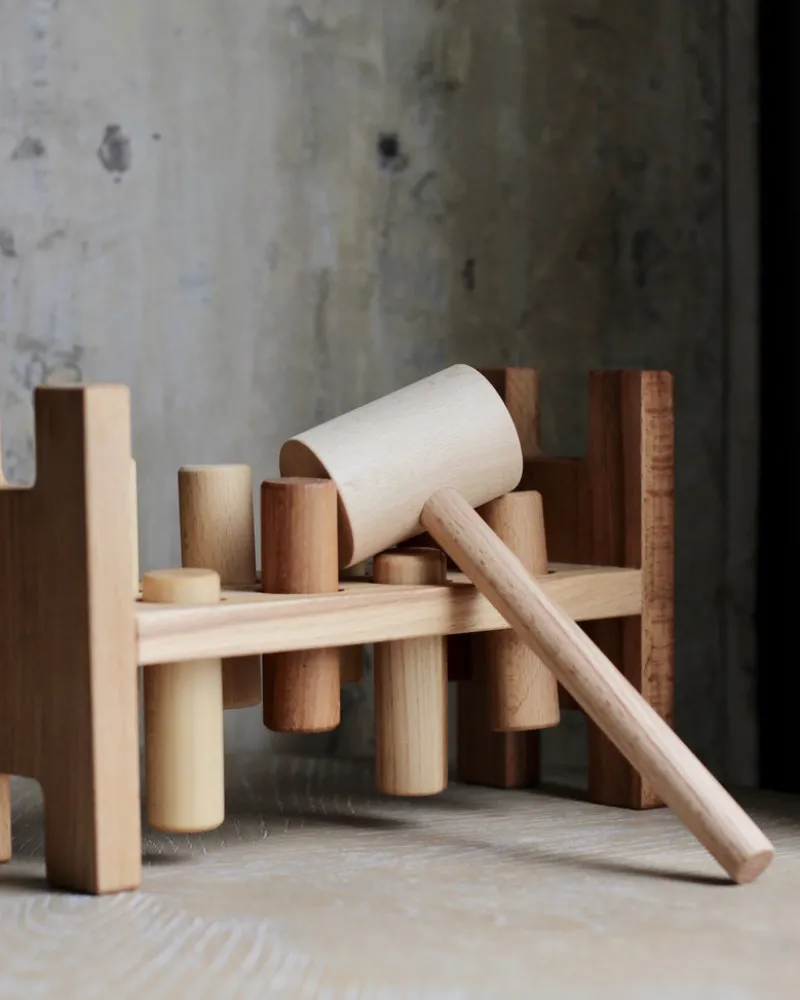 Natural Pound-a-Peg>Wooden Story Best