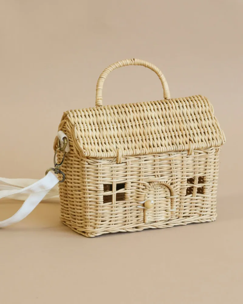 Rattan Casa Clutch>Olli Ella Outlet