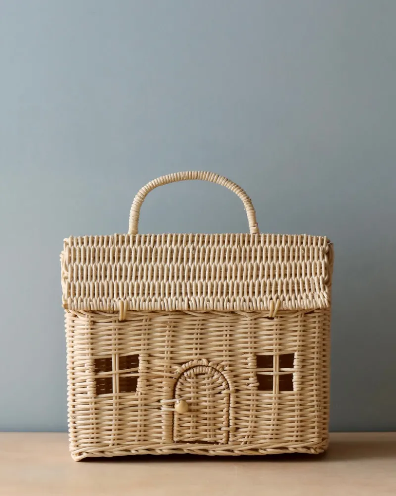 Rattan Casa Clutch>Olli Ella Outlet