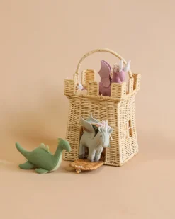 Rattan Castle Bag>Olli Ella Fashion