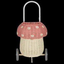 Rattan Mushroom Luggy - Pink><noscript><img width=