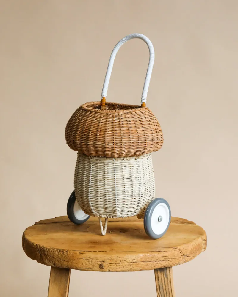 Rattan Mushroom Luggy - Natural>Olli Ella Sale