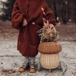 Rattan Mushroom Luggy - Natural><noscript><img width=