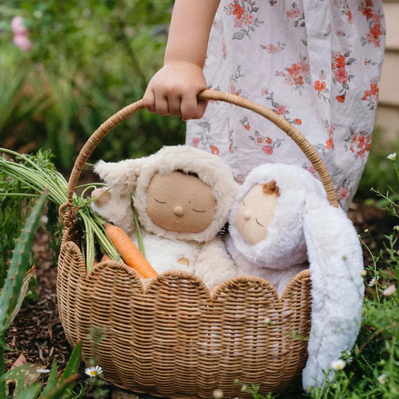 Scalloped Petal Basket - Natural>Olli Ella Online