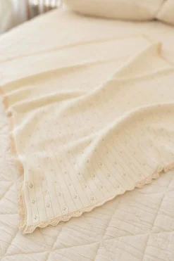 Organic Pointelle Cotton Knit Baby Blanket></noscript>New Grain Best
