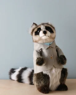 Papa Raccoon With Jacket Stuffed Animal>Hansa Fashion