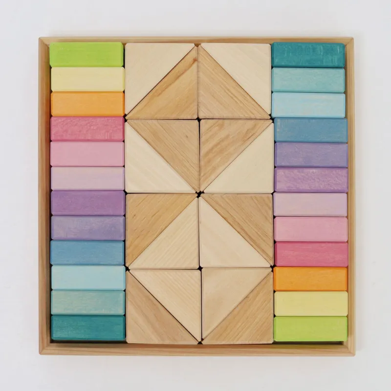 Pastel Duo Block Set>Grimms Discount