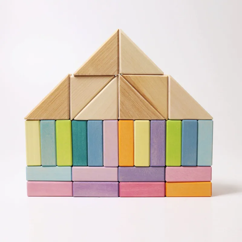 Pastel Duo Block Set>Grimms Discount