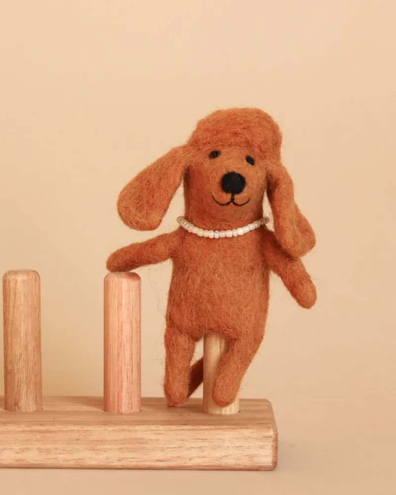 Poodle Dog Finger Puppet>Deer Harbour Design Hot