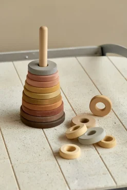 | Handmade Large Pyramid Tower Stacker - Natural>Raduga Grez Clearance