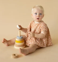 | Handmade Pyramid Tower Stacker - Sand><noscript><img width=