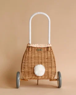 Rattan Bunny Luggy With Lining – Gumdrop>Olli Ella Outlet