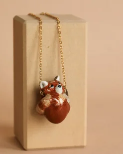 Red Panda Necklace>Camp Hollow Sale