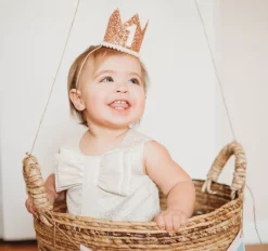 Rose Gold Glitter Crown>Little Blue Olive New