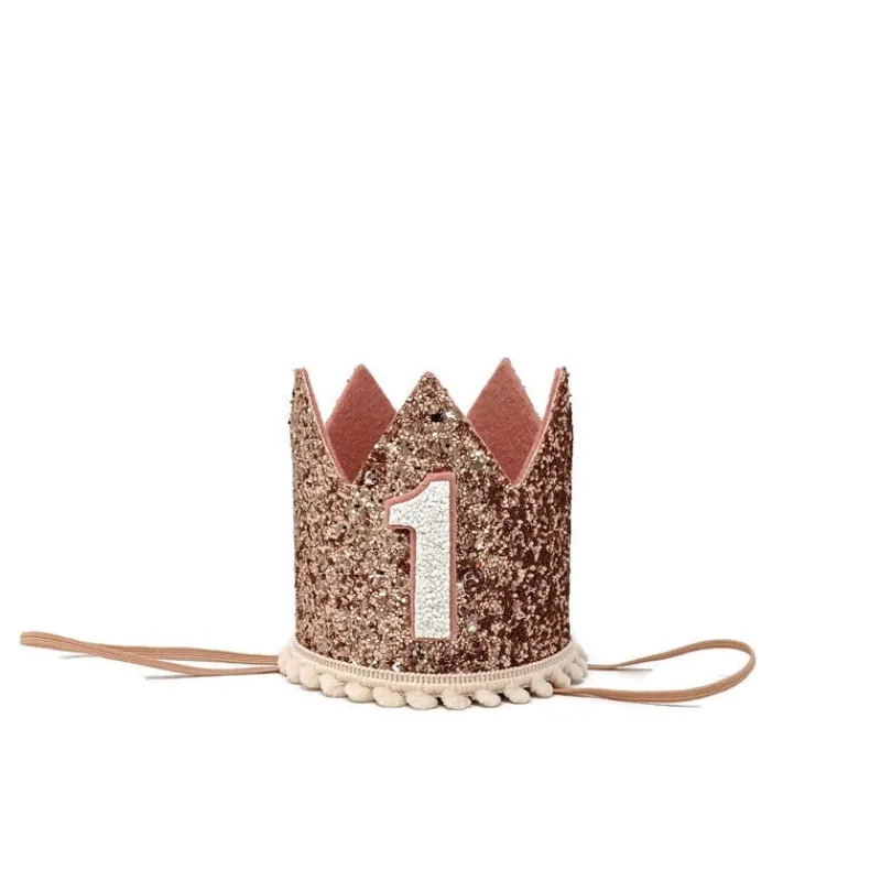 Rose Gold Glitter Crown>Little Blue Olive New