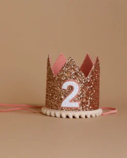 Rose Gold Glitter Crown><noscript><img width=