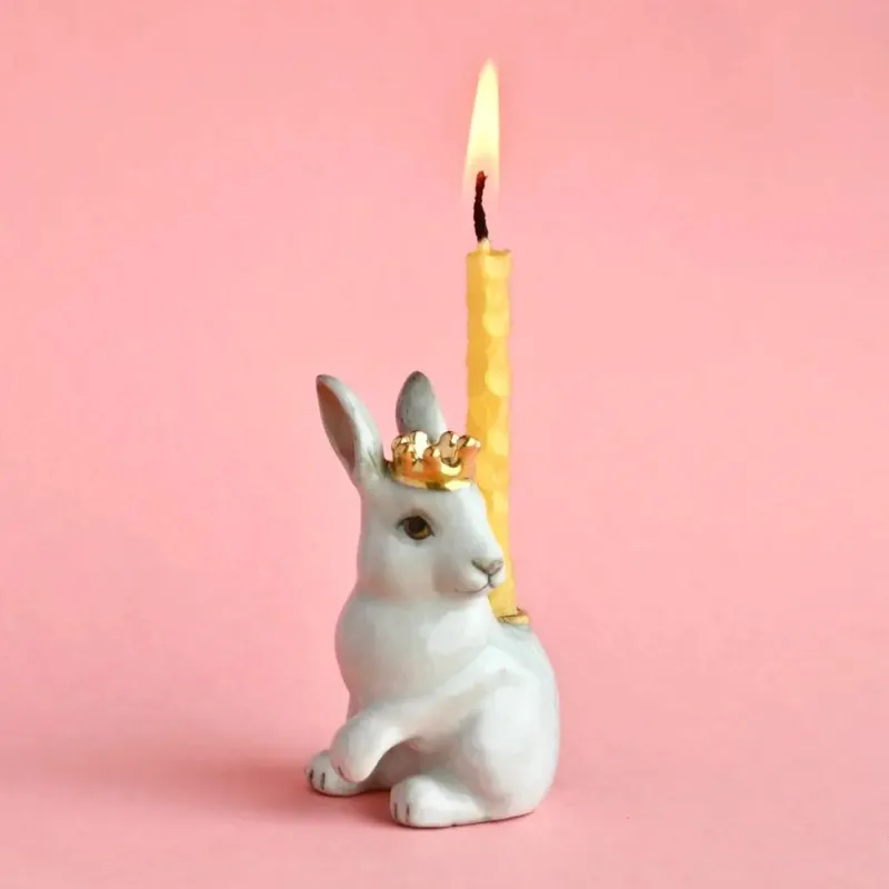 Royal White Rabbit Cake Topper>Camp Hollow Hot