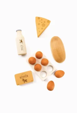 Handmade Wooden Dairy Set><noscript><img width=