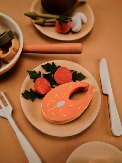 Handmade Wooden Dinner Set><noscript><img width=