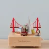 San Francisco Wooden Music Box>Wooderful Life New