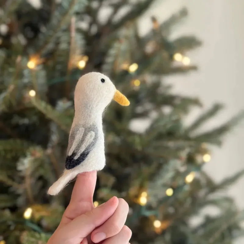 Seagull Finger Puppet>Deer Harbour Design Sale