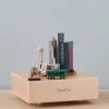 Seattle Wooden Music Box>Wooderful Life New