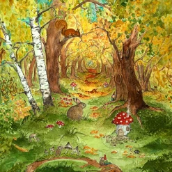 Silhouette Only - Autumn Forest for Lamp>Toverlux Clearance