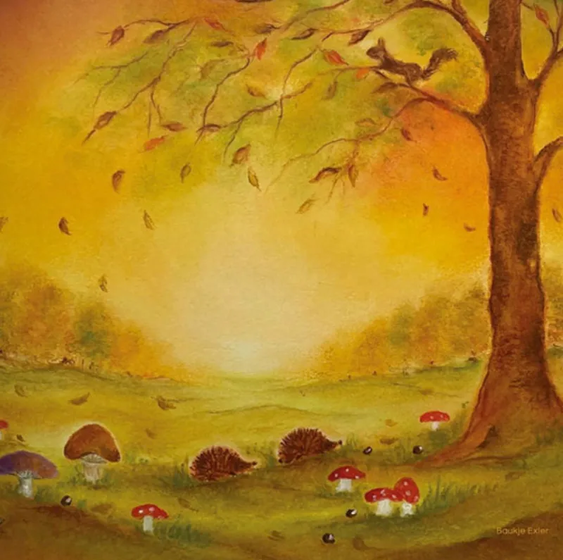 Silhouette Only - Autumn Leaves Silhouette for Lamp>Toverlux Online