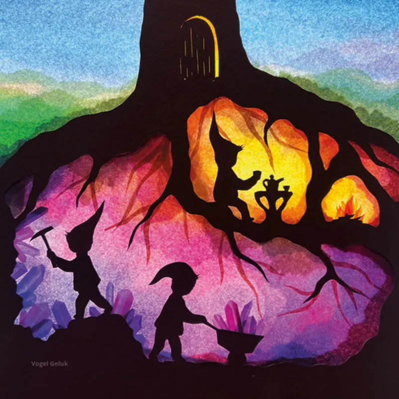 Silhouette Only - Dwarfs for Lamp>Toverlux Fashion