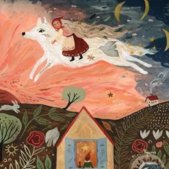 Silhouette Only - Girl and the Wolf Silhouette for Lamp>Toverlux Clearance