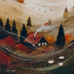 Silhouette Only - October Cottage Silhouette for Lamp>Toverlux Outlet