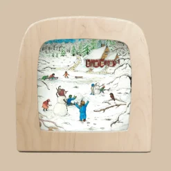 Silhouette Only - Red Cottage: Winter for Lamp>Toverlux Sale