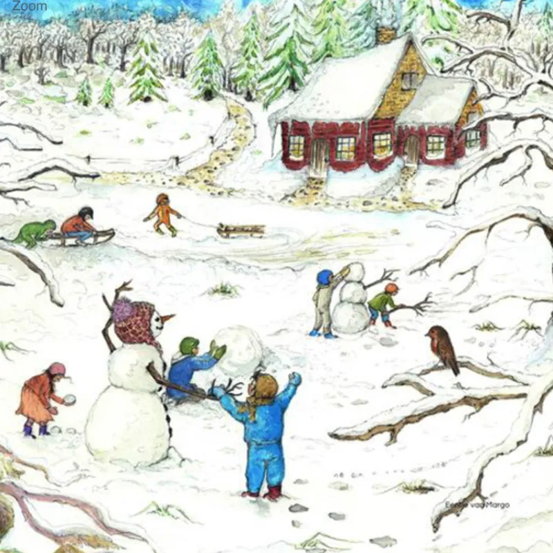 Silhouette Only - Red Cottage: Winter for Lamp>Toverlux Sale