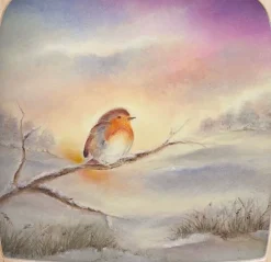 Silhouette Only - Winter Robin Silhouette for Lamp>Toverlux Fashion