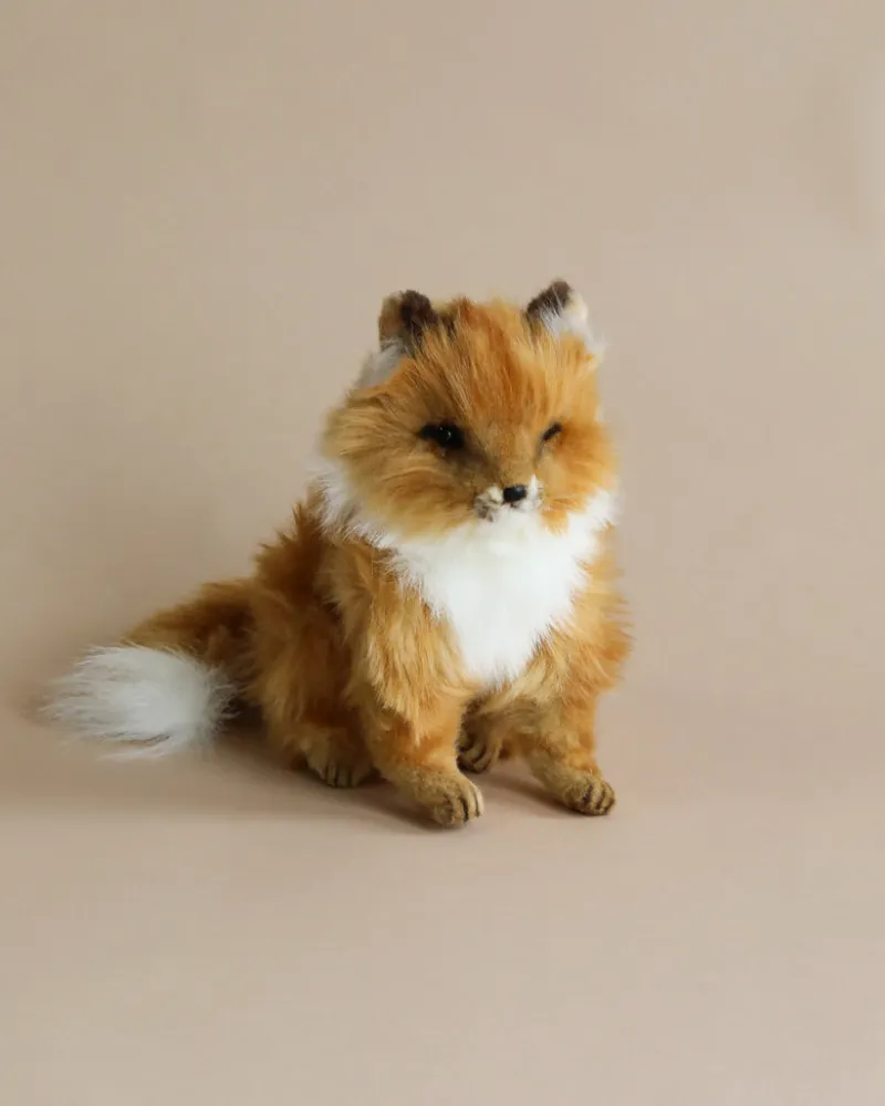 Sitting Fox Stuffed Animal>Hansa Fashion