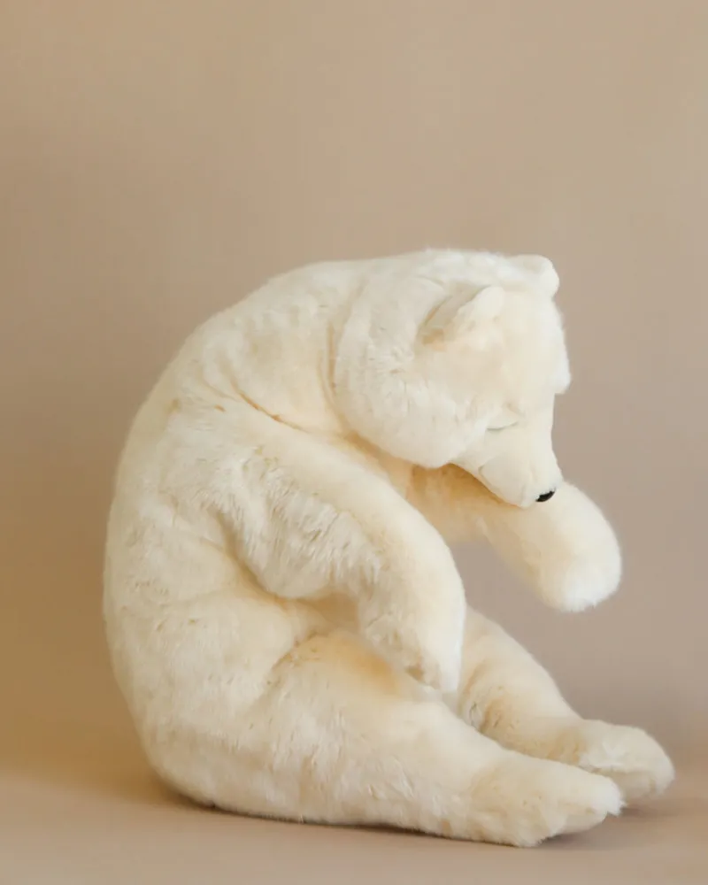 Sleeping Polar Bear Stuffed Animal>Hansa Hot