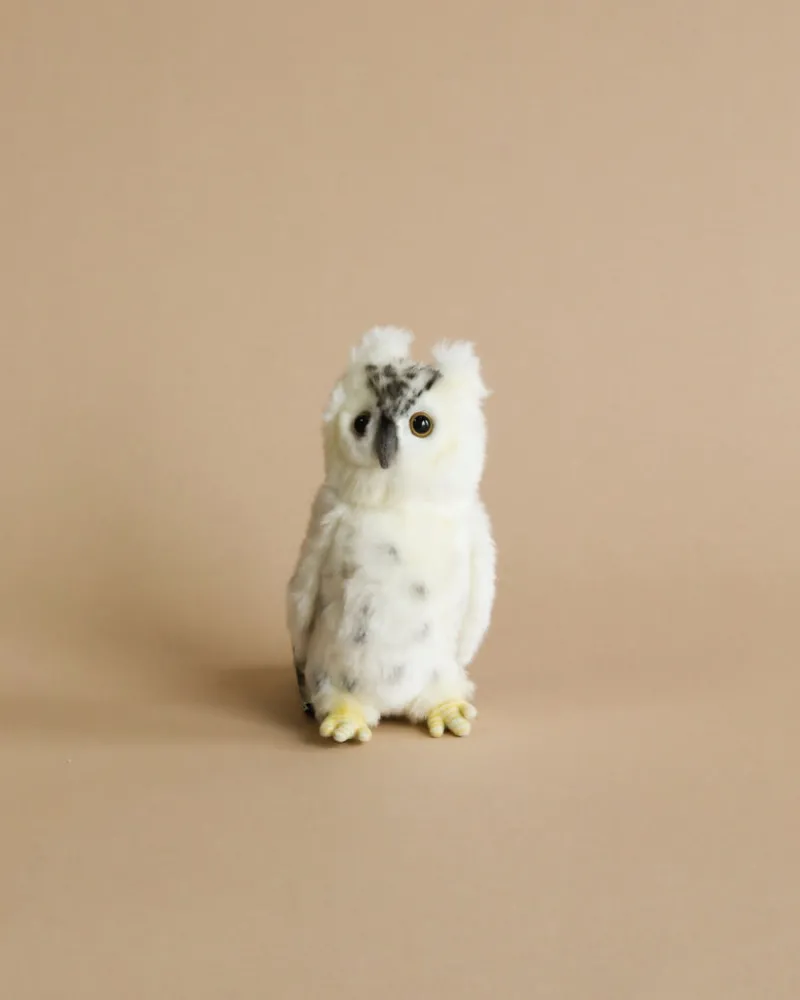 Small White Owl Stuffed Animal>Hansa New