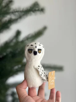 Snowy Owl Finger Puppet>Deer Harbour Design Hot