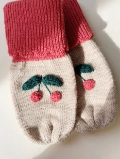 Sonja Knit Mittens - Beige Melange>Konges Sløjd Sale