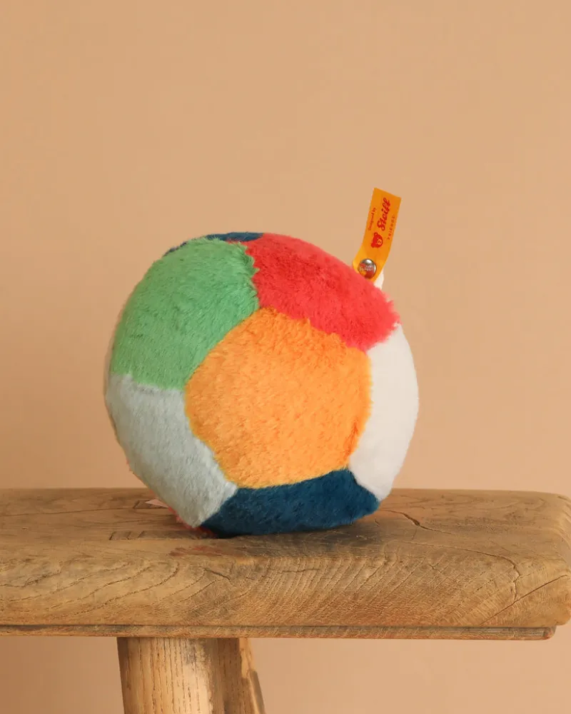 Multicolored Plush Ball with Rattle>Steiff New