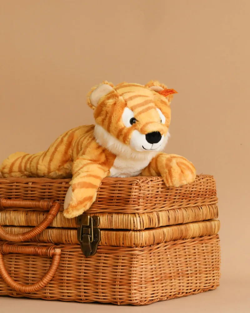 , Toni Tiger Stuffed Animal Plush, 12 Inches>Steiff Outlet